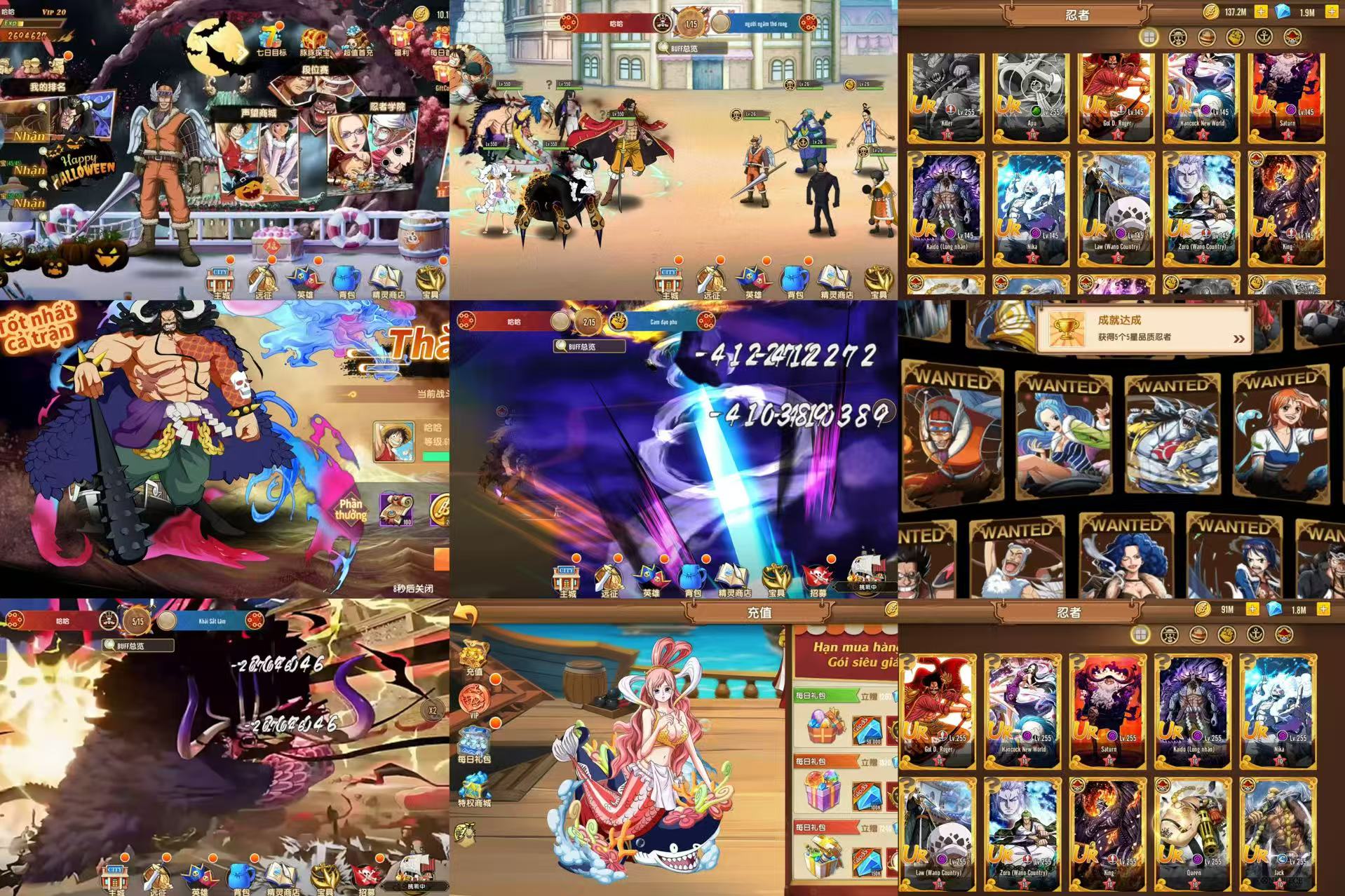 【新热血航海王卡牌回合手游】内购＋物品后台